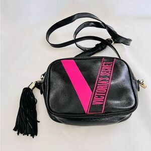 VS Black & Barbie Pink Convertible Belt or Crossbody Bag Adjustable Strap
